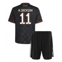 Bayern Munich Nicolas Jackson #11 Tretí Detský futbalový dres 2025-26 Krátky Rukáv (+ trenírky)